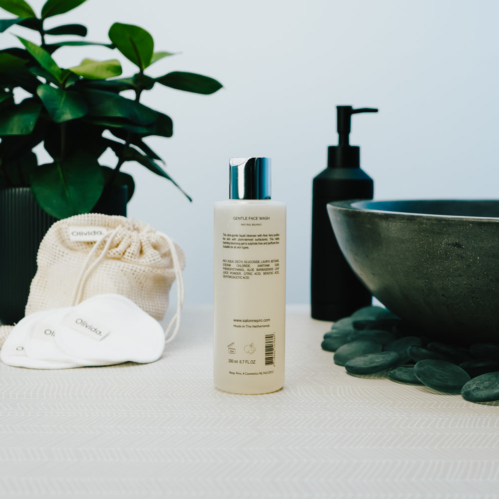 Spa Salonnepro 2021 Gentle Facewash Olivida Achterkant