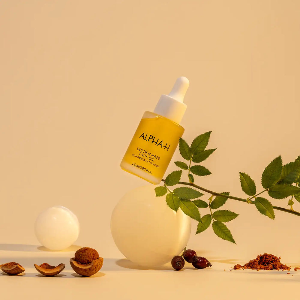Alpha H Golden Haze Face Oil Styled