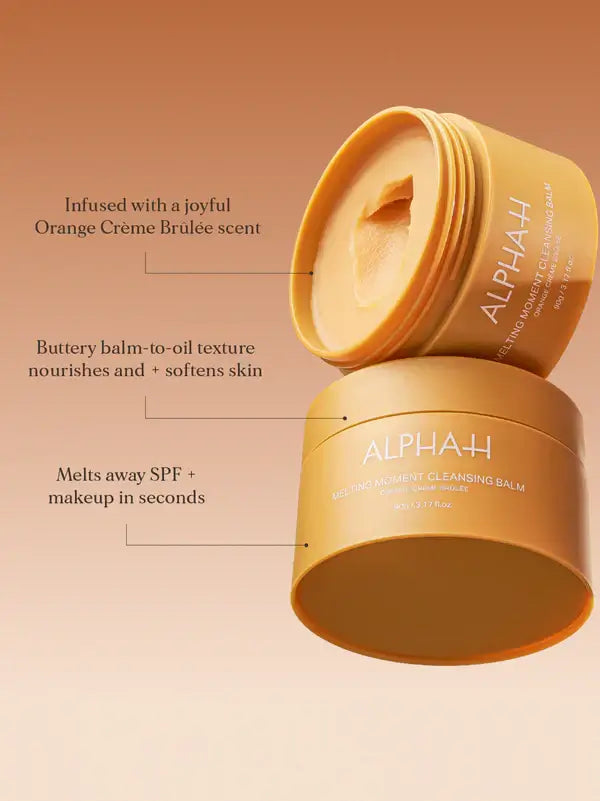 ALPHA-H Melting Moment Cleansing Balm Orange Creme Brulee Limited Edition USP