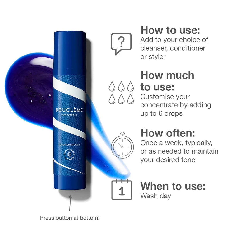 Boucleme Haircare Colour Toning Drops Gebruiksaanwijzing
