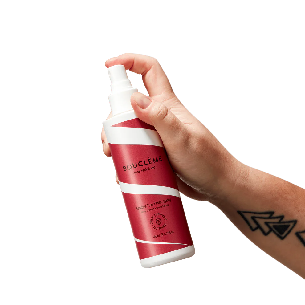 Boucleme Haircare Flexible Hold Hairspray Handshot