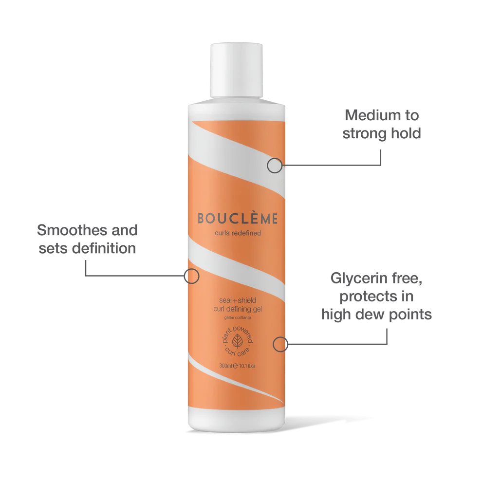 Boucleme Haircare Seal Shield Curl Defining Gel Infographic