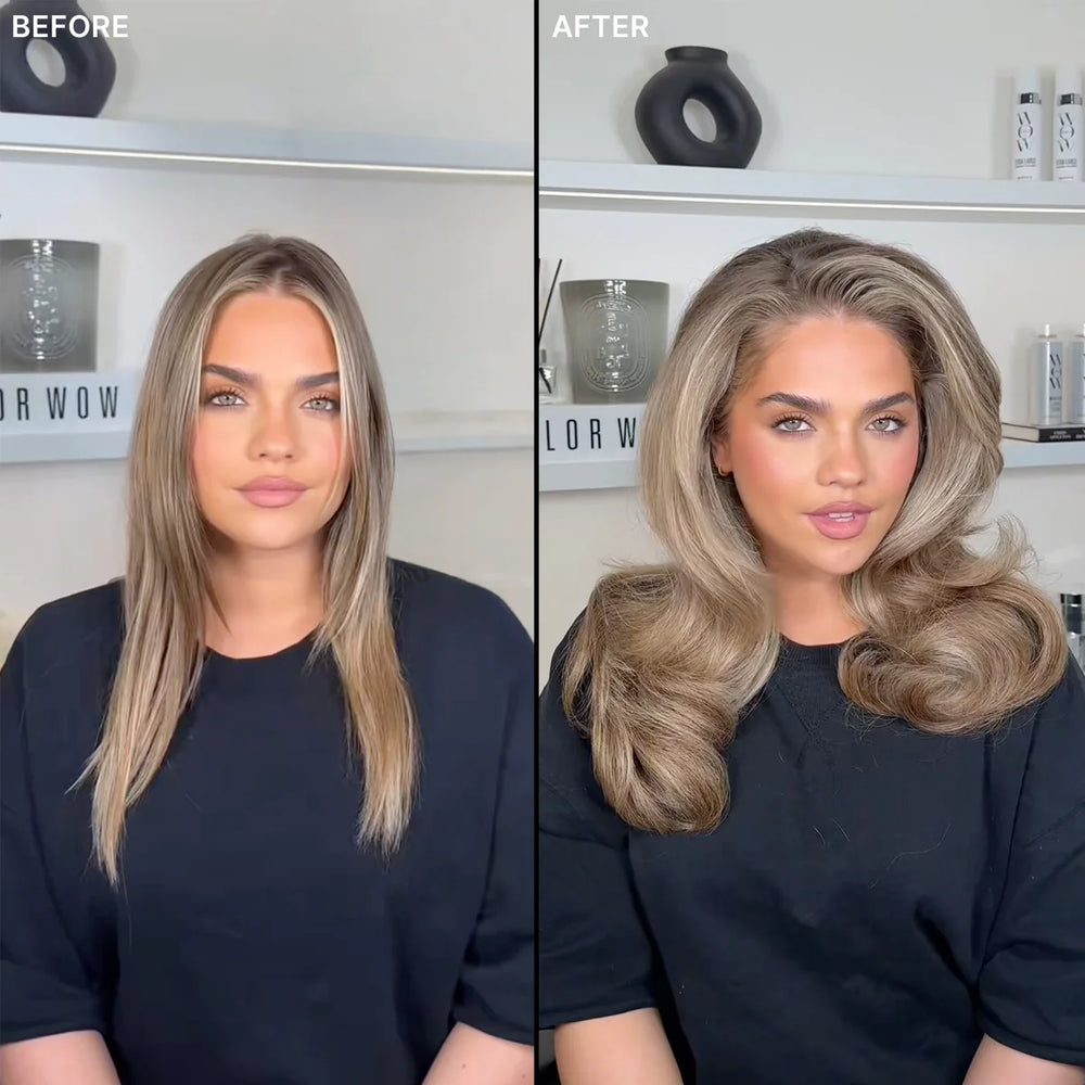 Color Wow Xtra Large Bombshell Volumizer Before After 2