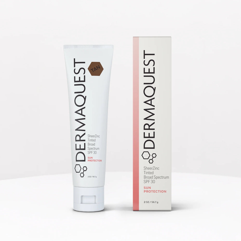 DermaQuest SheerZinc Tinted Broad Spectrum SPF 30 Sun Protection Box Tan