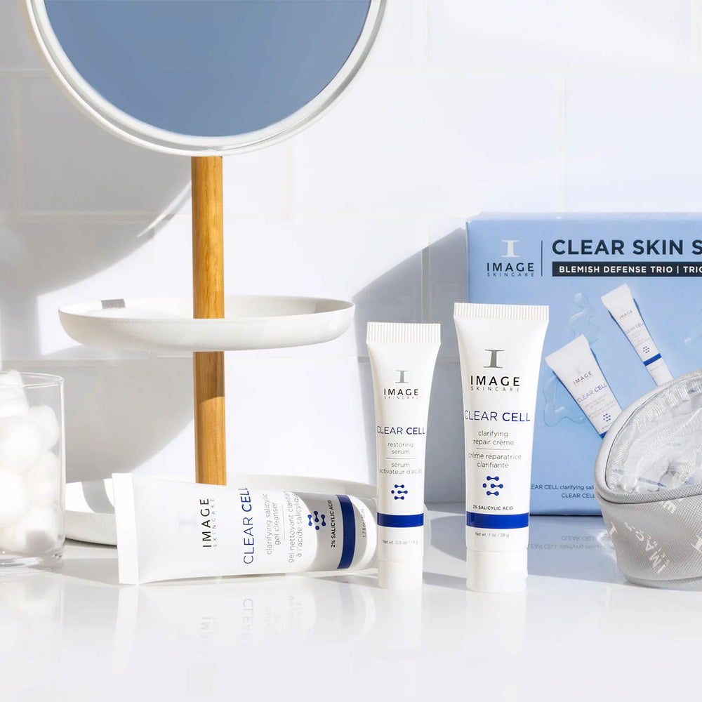 Image Clear Skin Solutions Kit Testers Display
