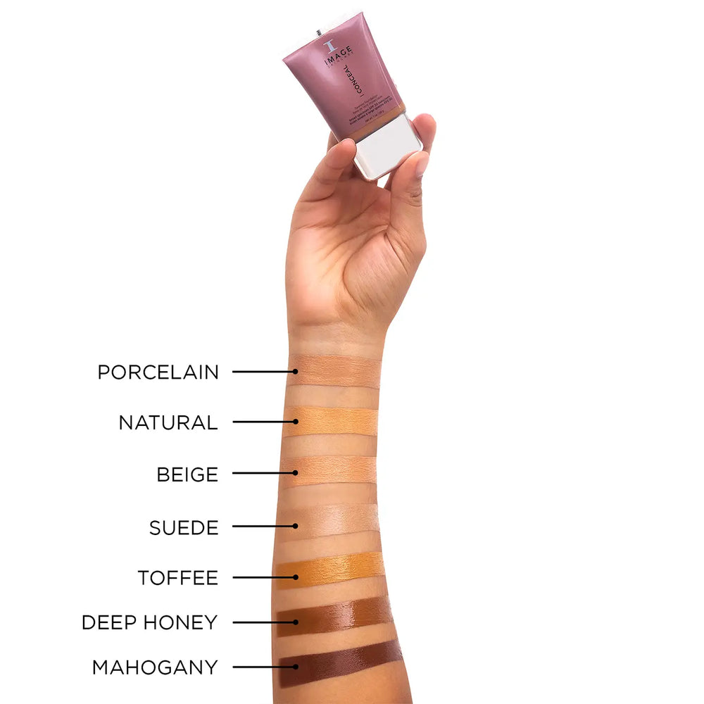 Image Skincare I Beauty I Conceal Flawless Foundation Beige All Swatches