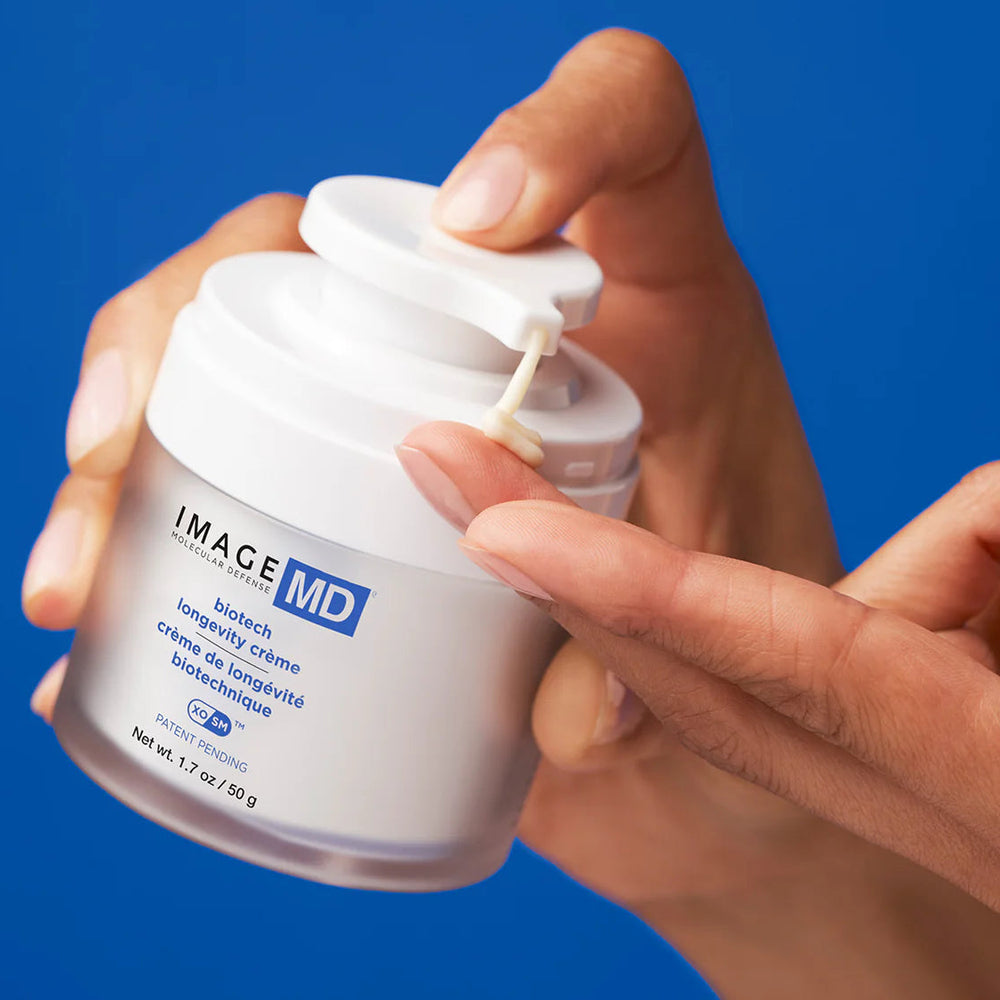 Image Skincare Image MD Biotech Longevity Creme Apply