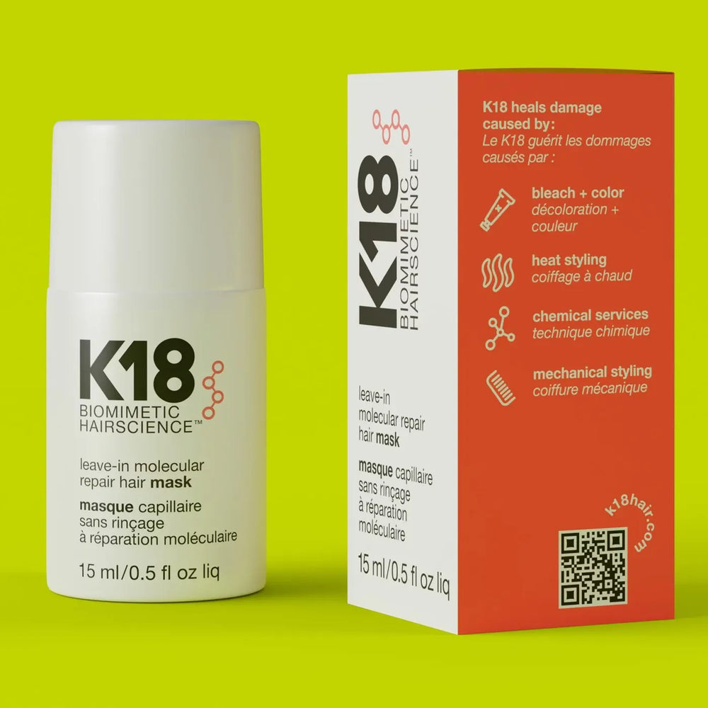 K18 Hair Mask Haarmasker Leave In Moleculare Repair 15Ml Verpakking Fb274611 F7D5 4645 B9E5 Fd8Ec1684A7D