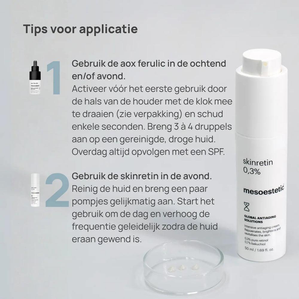 Mesoestetic Anti-Aging Applicatie tips