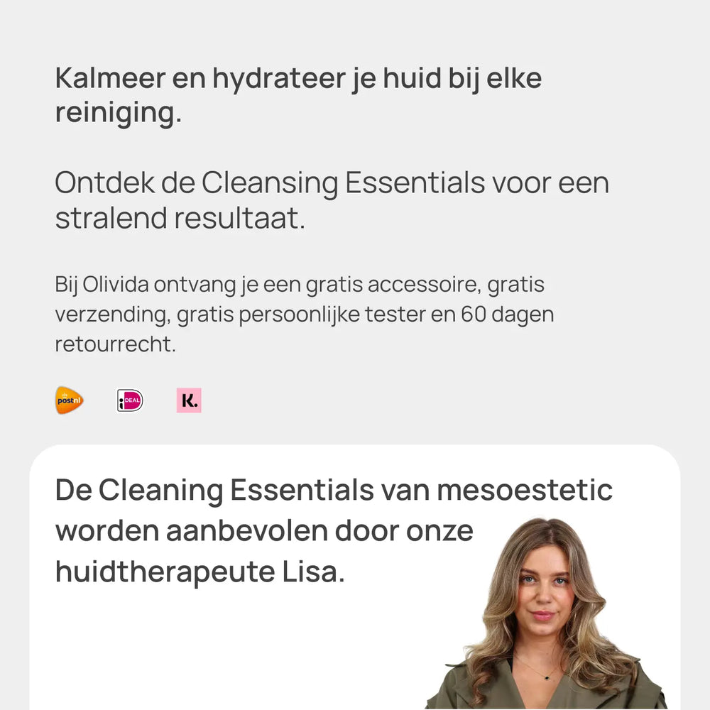 Mesoestetic Cleaning Essentials Huidtherapeute