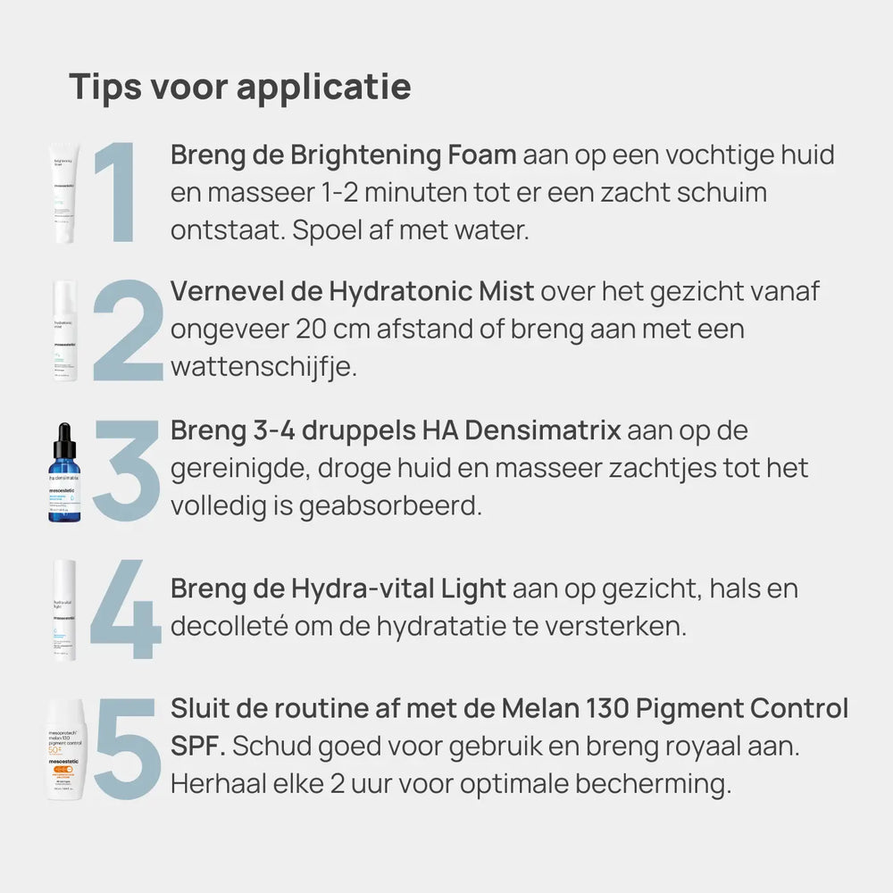 Mesoestetic Hydraglow Protection Bundle Tips