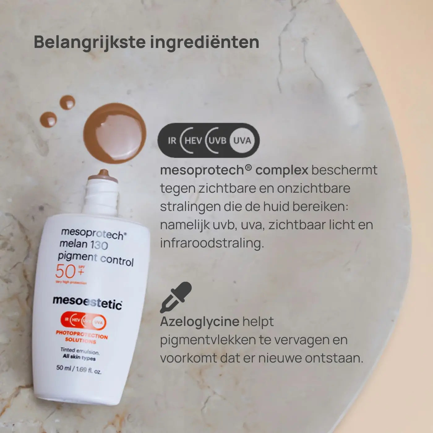 Mesoestetic Mesoprotech Pigment Control Melan130 SPF50 Ingrediënten