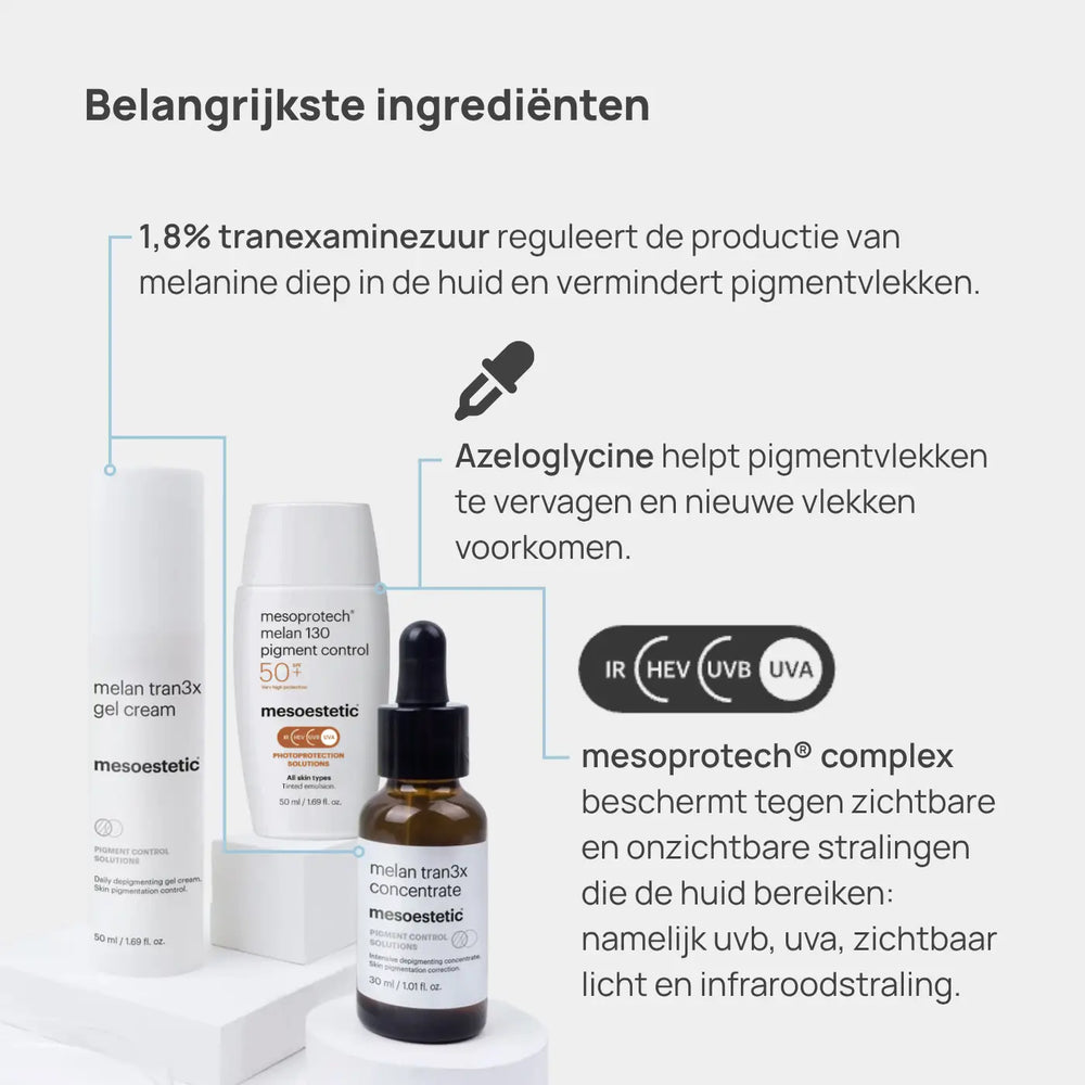 Mesoestetic Pigmentation Power Trio Ingredienten