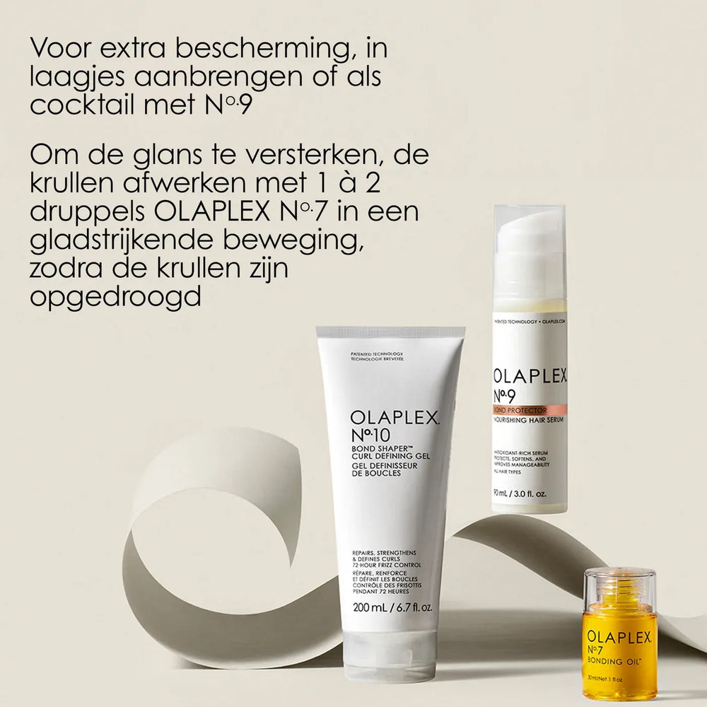 Olaplex N 10 Bond Shaper Curl Defining Gel Combinatie N 9 Bond Protector N 7 Bonding Oil
