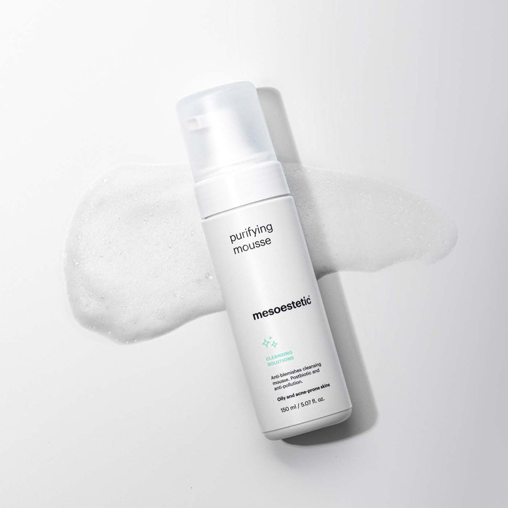 Olivida Mesoestetic Cleaning Solutions Purifying Mousse Display 2