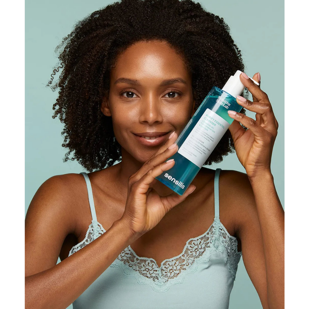 Sensilis Purify Essential Cleanser Skincare Model