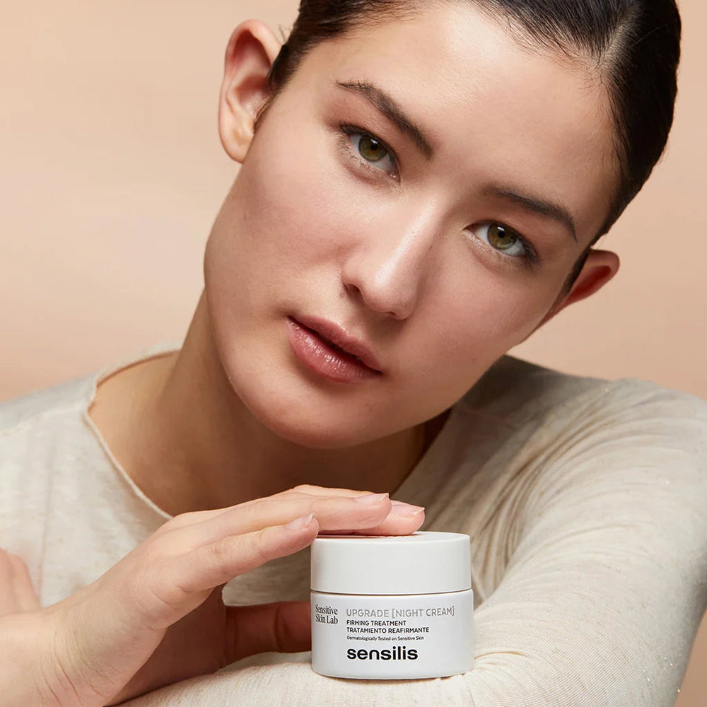 Sensilis Upgrade Night Cream Skincare Model