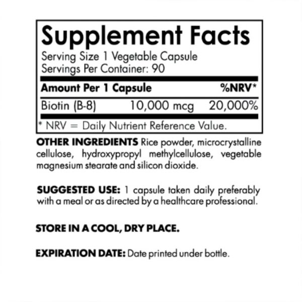 VitaViva_b8-Biotin_ingredienten