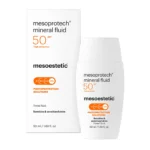 Mesoestetic Mesoprotech® mineral fluid - 50SPF - Doosje voorkant - display