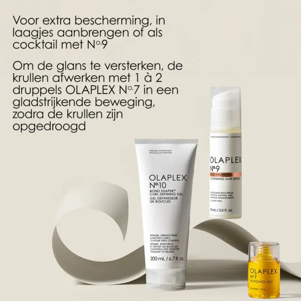 Olaplex - N.10 - Bond-Shaper® - Curl Defining Gel - Combinatie - N.9 Bond protector - N.7 Bonding Oil